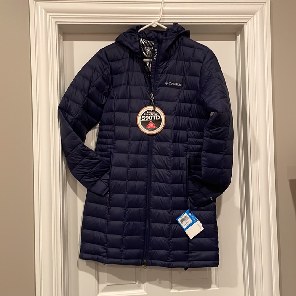 NWT Women’s Columbia Voodoo Falls 590TD Omni-Heat Turbodown Jacket. Sz Medium